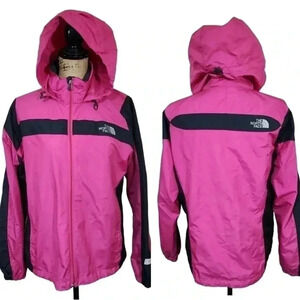 North Face Womens Hydrenalite Jacket Pink Hooded Windproof Jacket. Size …